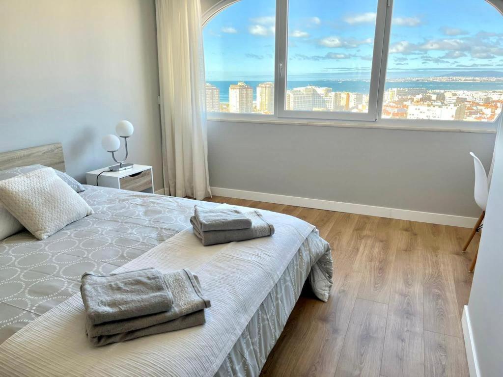 Apartamento T2 Com Uma Vista Deslumbrante Sobre O Atlantico! Costa da Caparica Exterior foto